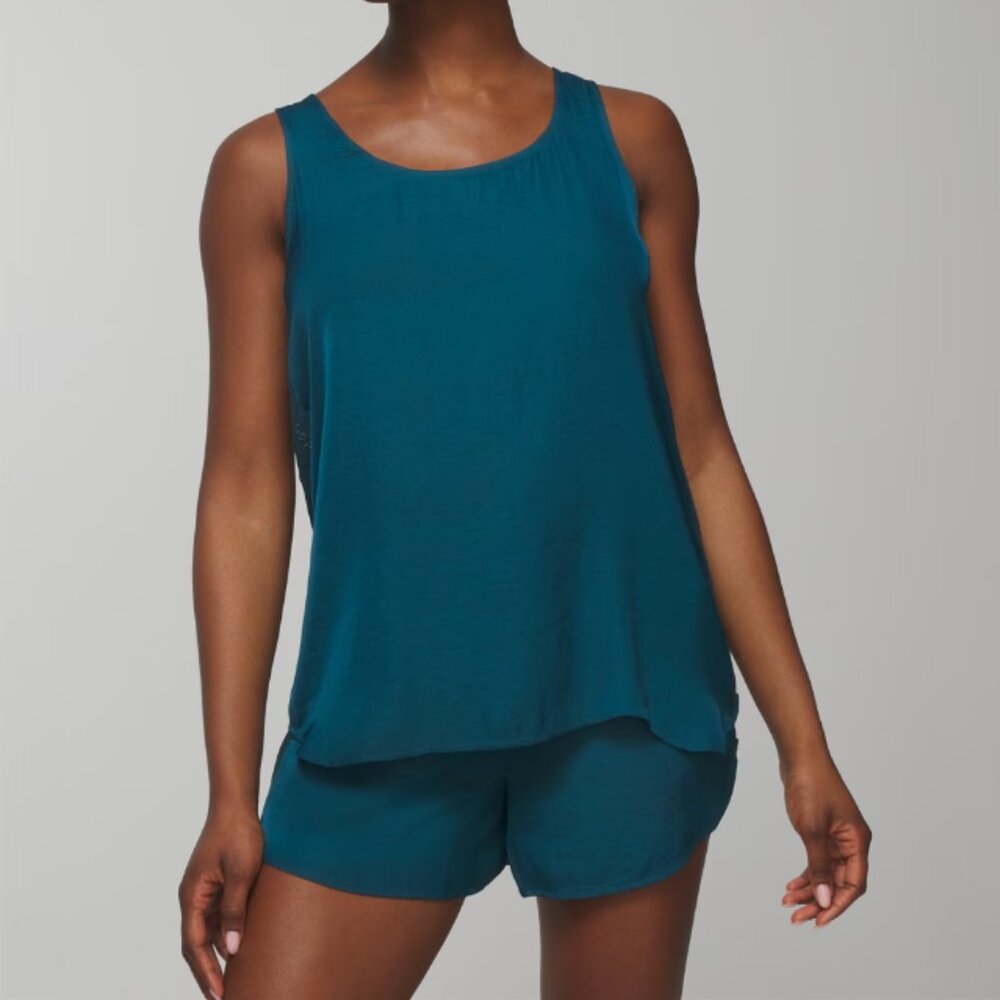 NWT Soma CRINKLE Satin Tank and Short Set